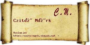 Czitó Márk névjegykártya